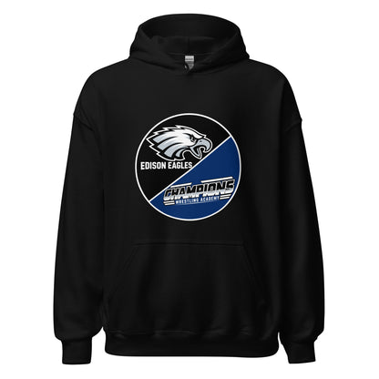 Classic | Hoodie | Edison Eagles/CWA Wrestling | Badge Logo