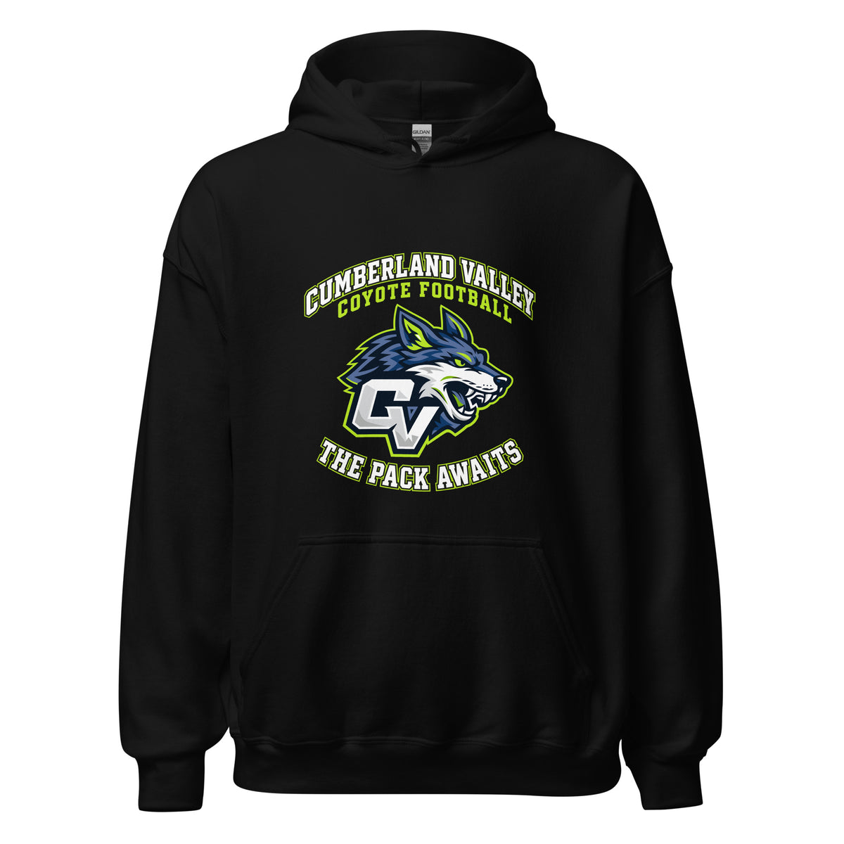 Classic | Hoodie | Cumberland Valley Coyotes Football | Emblem Logo