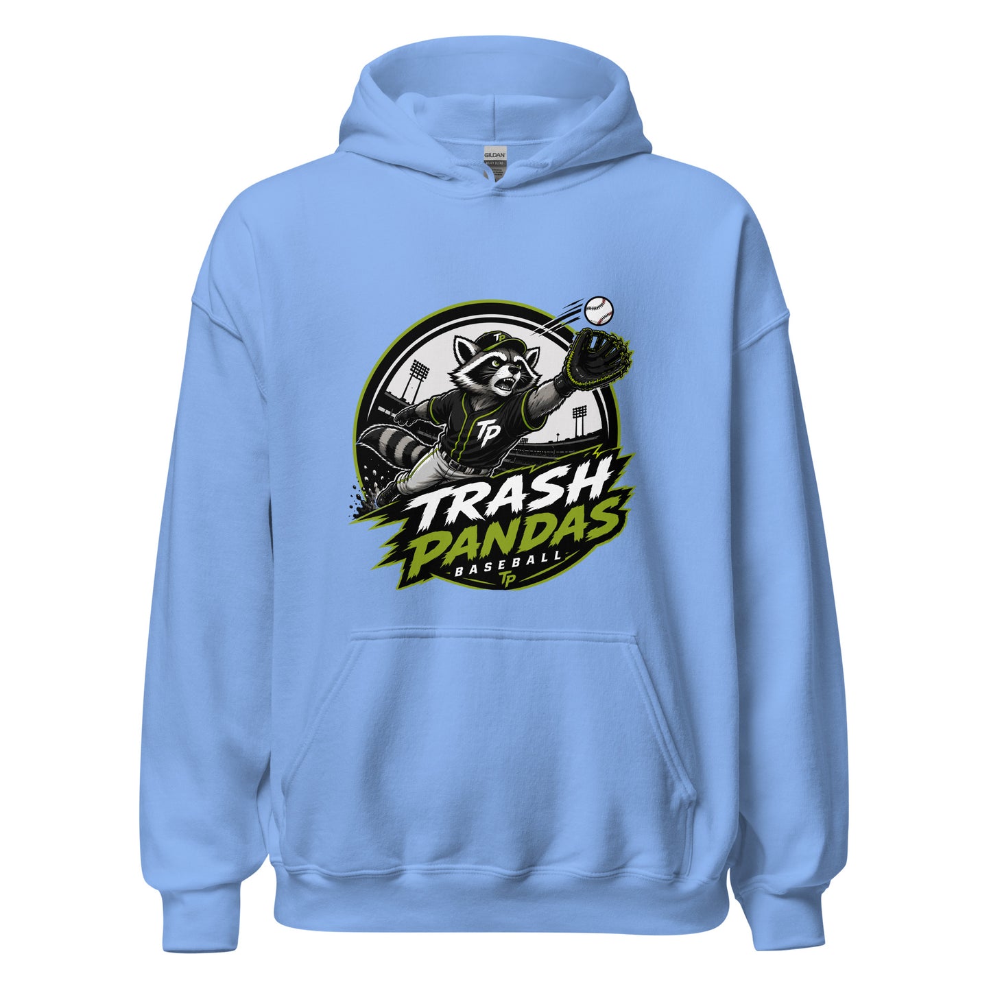 Classic | Hoodie | Trash Pandas Baseball Organization | Emblem Logo