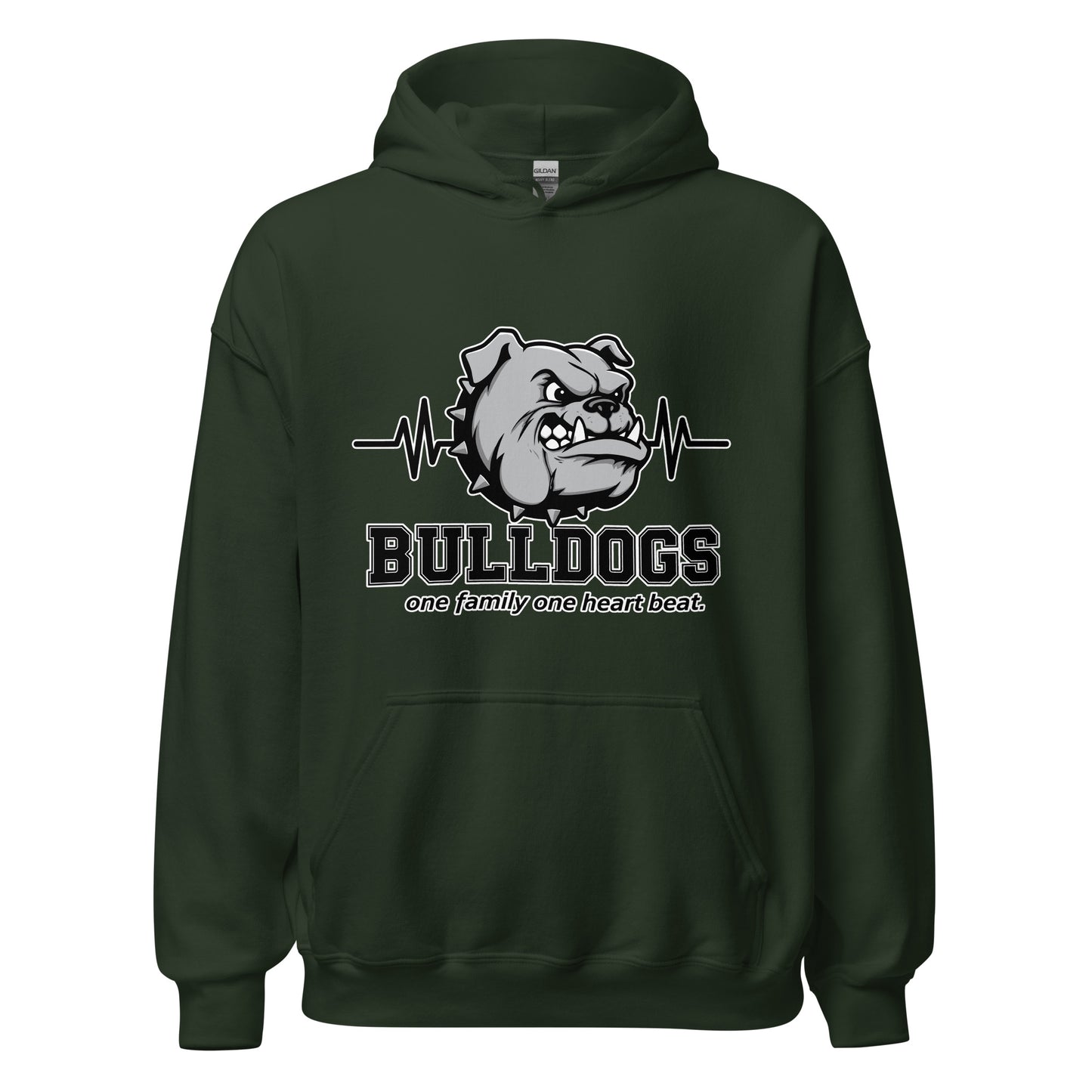Classic | Hoodie | Celina Recreational Football Black | Bulldogs Crest Logo