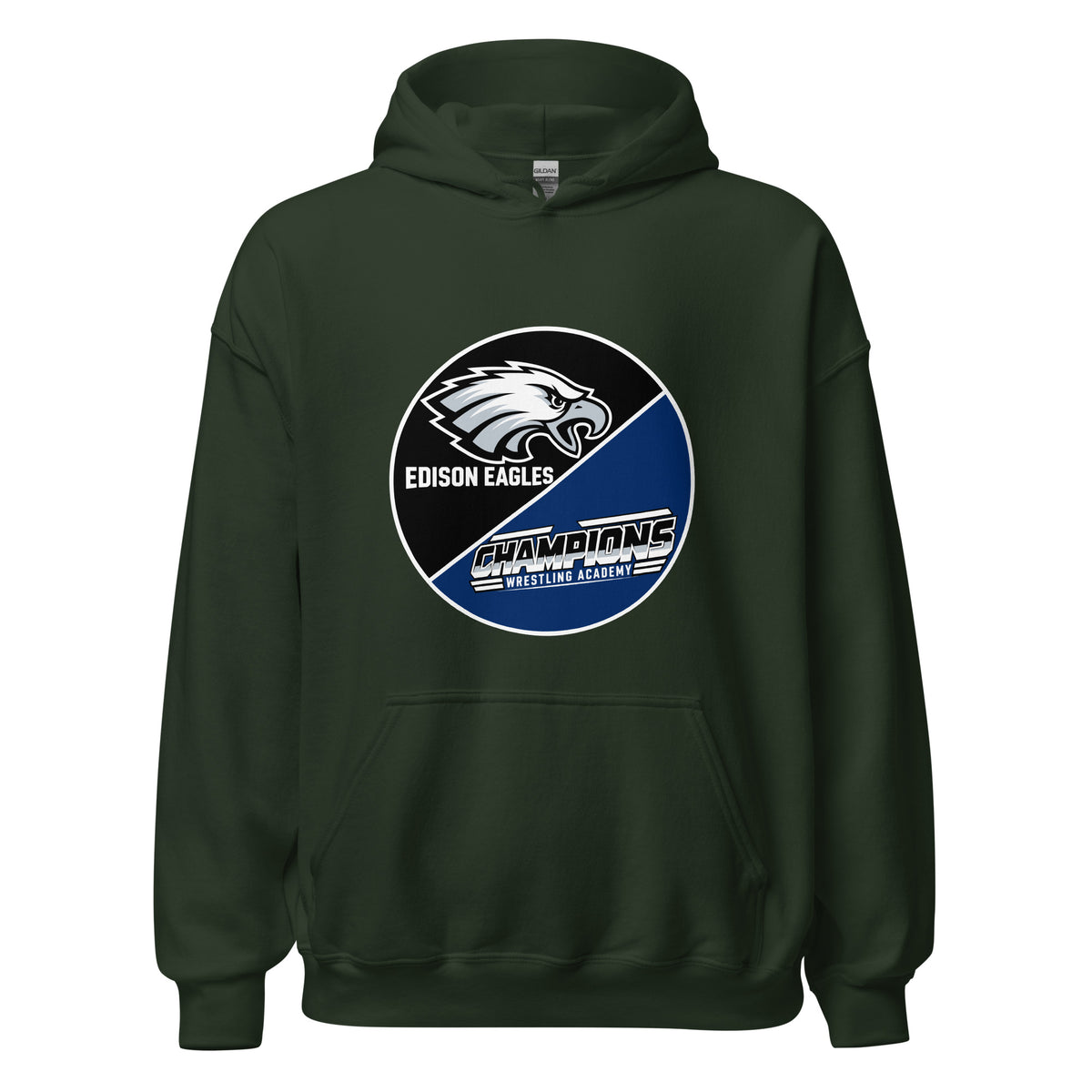Classic | Hoodie | Edison Eagles/CWA Wrestling | Badge Logo