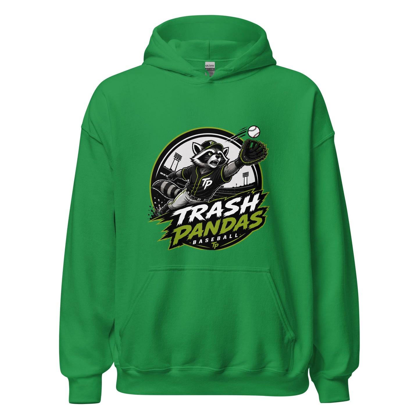 Classic | Hoodie | Trash Pandas Baseball Organization | Emblem Logo