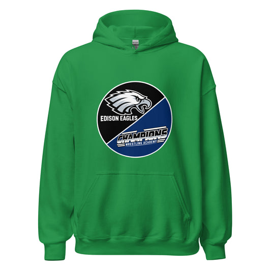 Classic | Hoodie | Edison Eagles/CWA Wrestling | Badge Logo