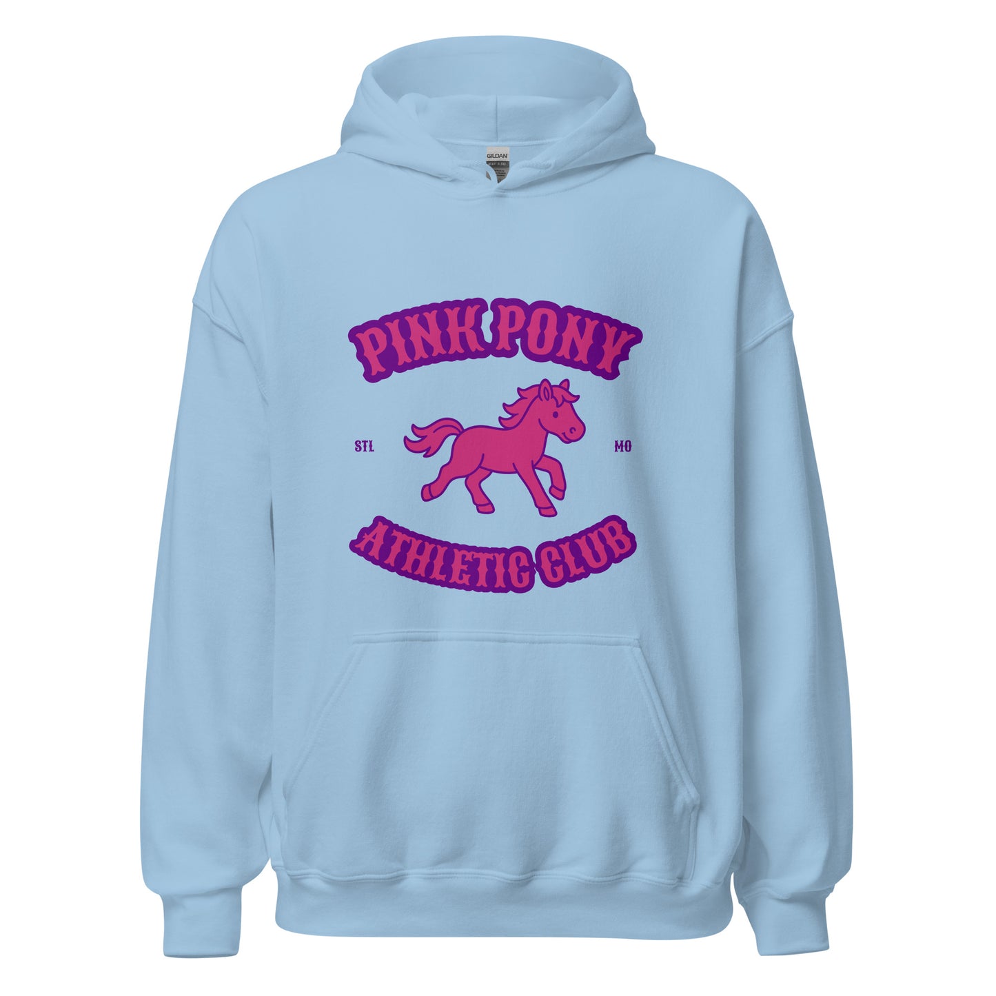 Classic | Hoodie | Pink Pony Athletic Club | Crest Logo