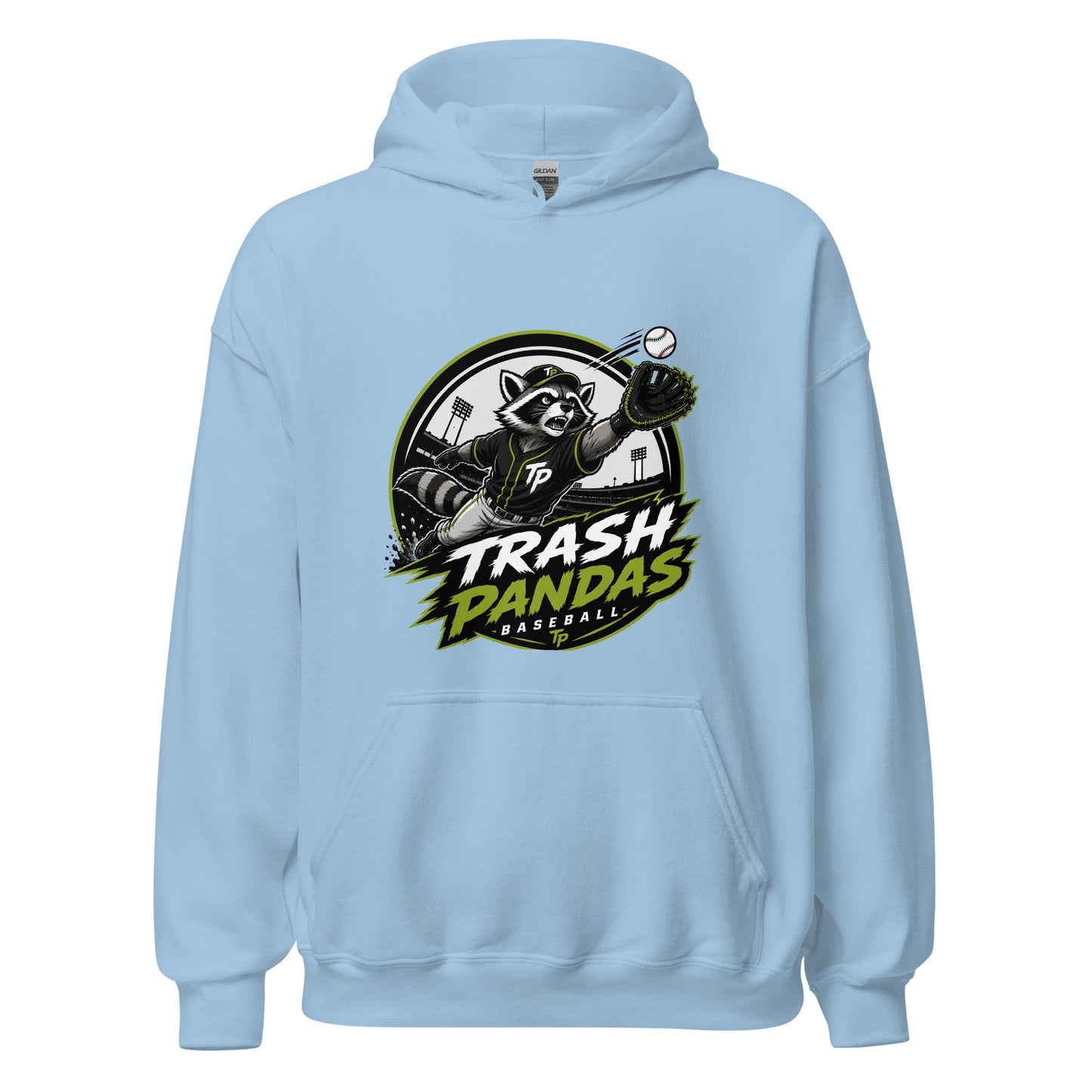 Classic | Hoodie | Trash Pandas Baseball Organization | Emblem Logo