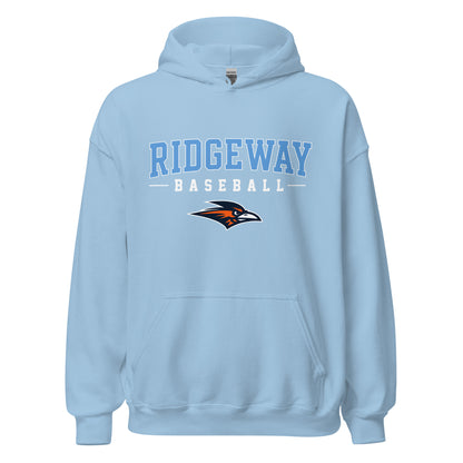 Classic | Hoodie | Ridgeway High School Baseball | Athletics Logo