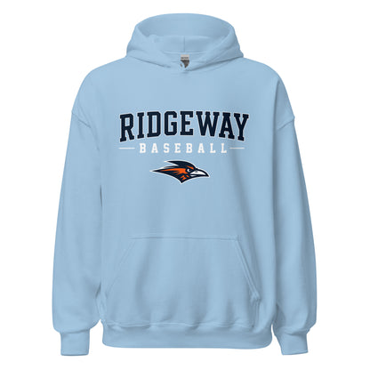 Classic | Hoodie | Ridgeway High School Baseball | Modern Script Logo