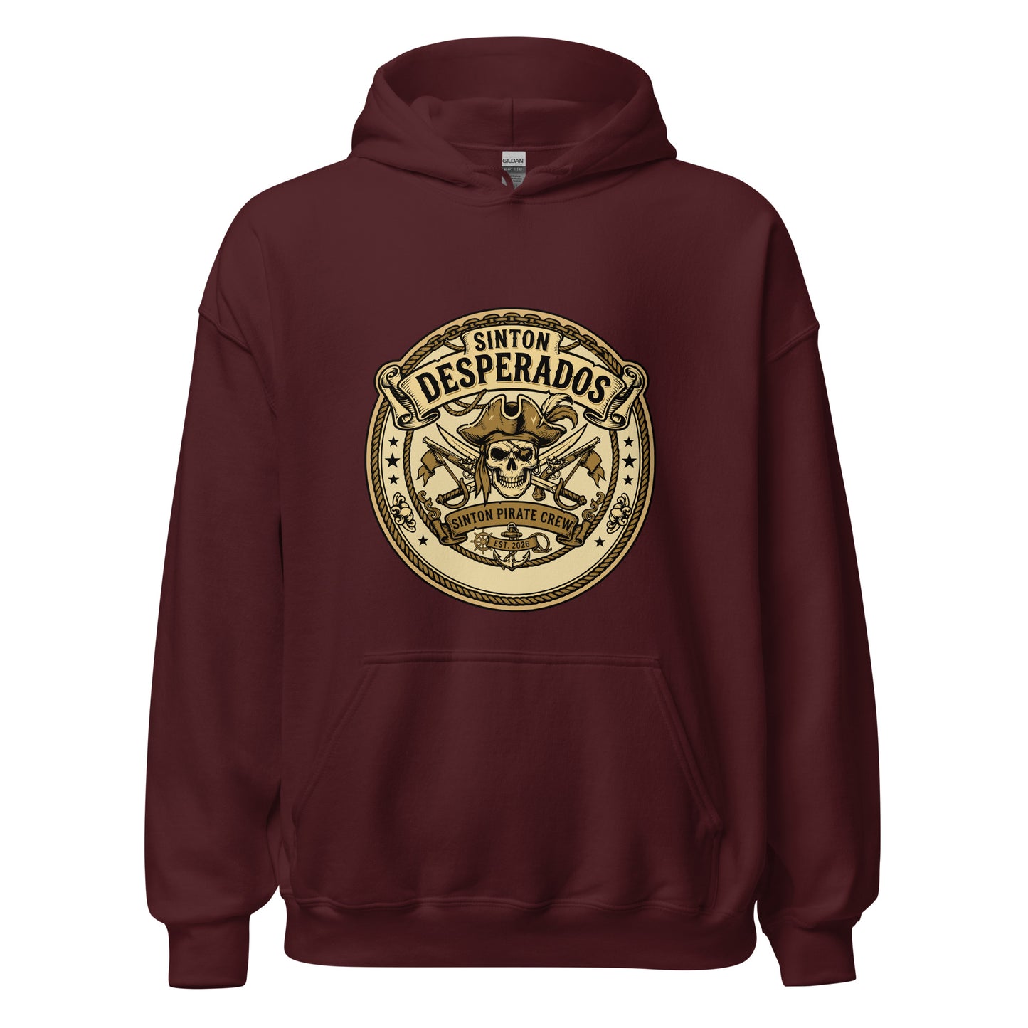 Classic | Hoodie | Sinton Desperados Baseball | Badge Logo