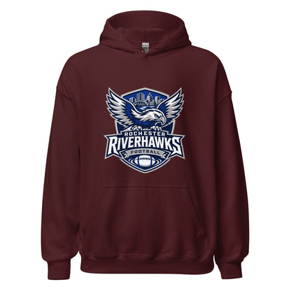 Classic | Hoodie | Rochester Riverhawks | Shield Logo