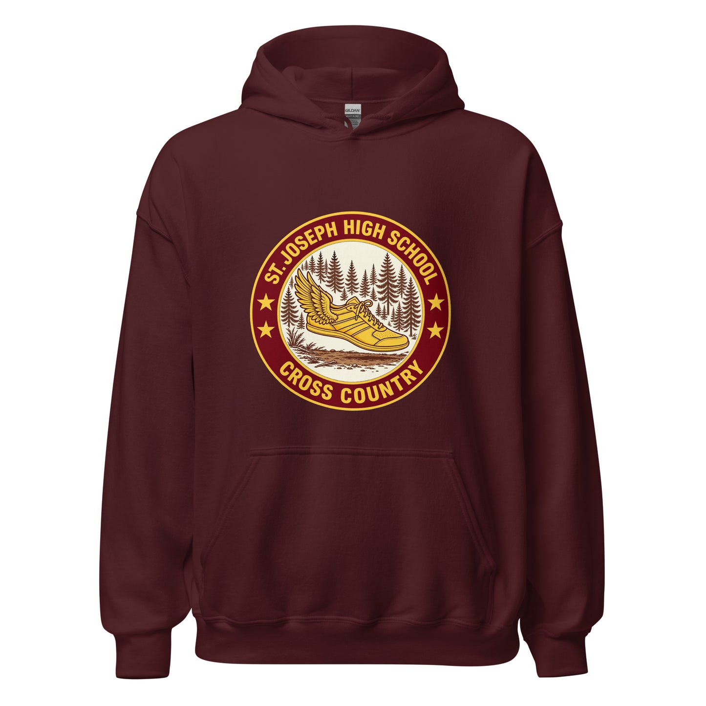 Classic | Hoodie | St. Joseph High School - Cross Country | Badge Logo