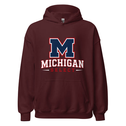 Classic | Hoodie | Michigan Select Baseball | Emblem Logo