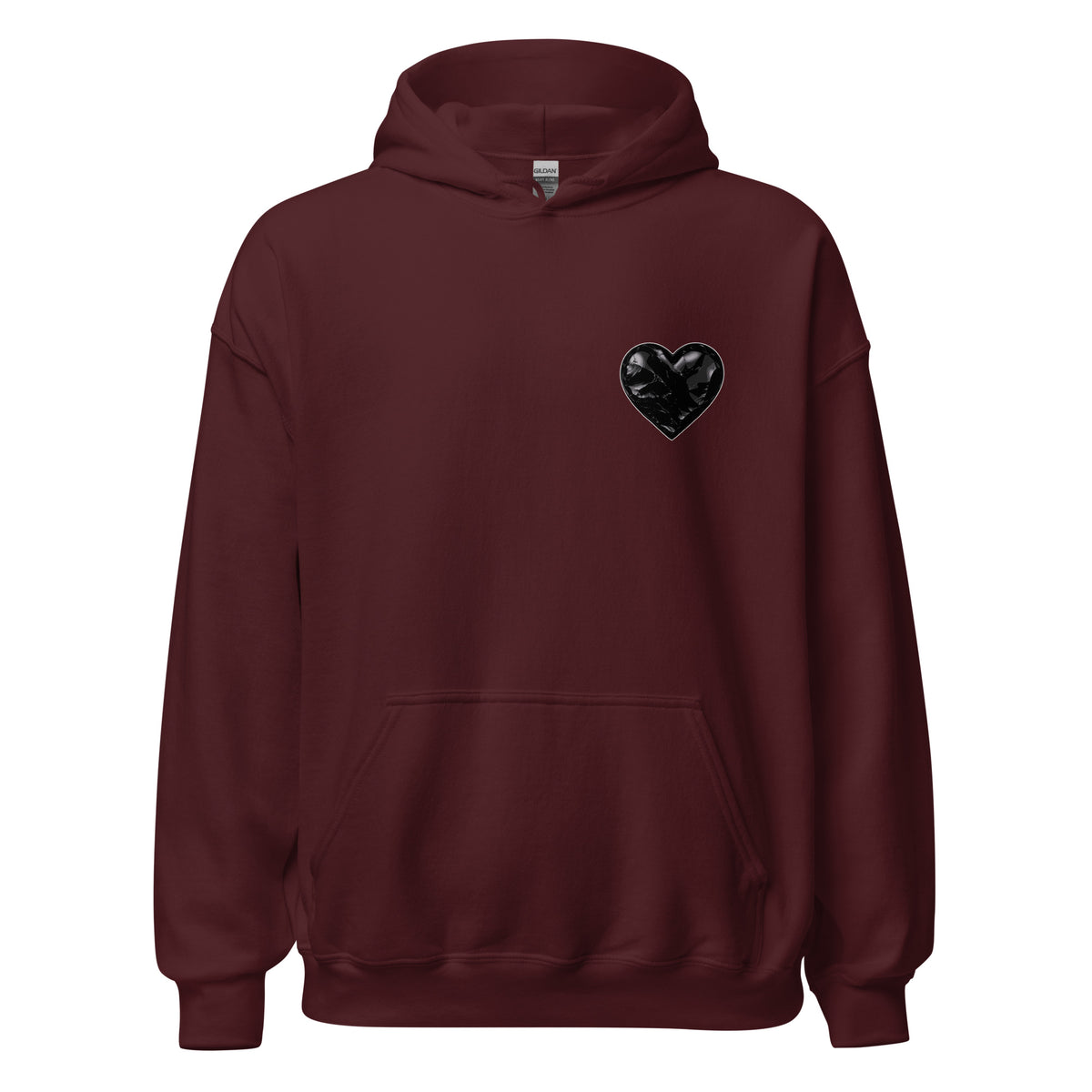 Classic | Hoodie | Obsidian Heartbeat | Heart Crest Logo