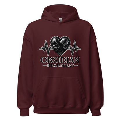 Classic | Hoodie | Obsidian Heartbeat | Pulse Athletics Logo