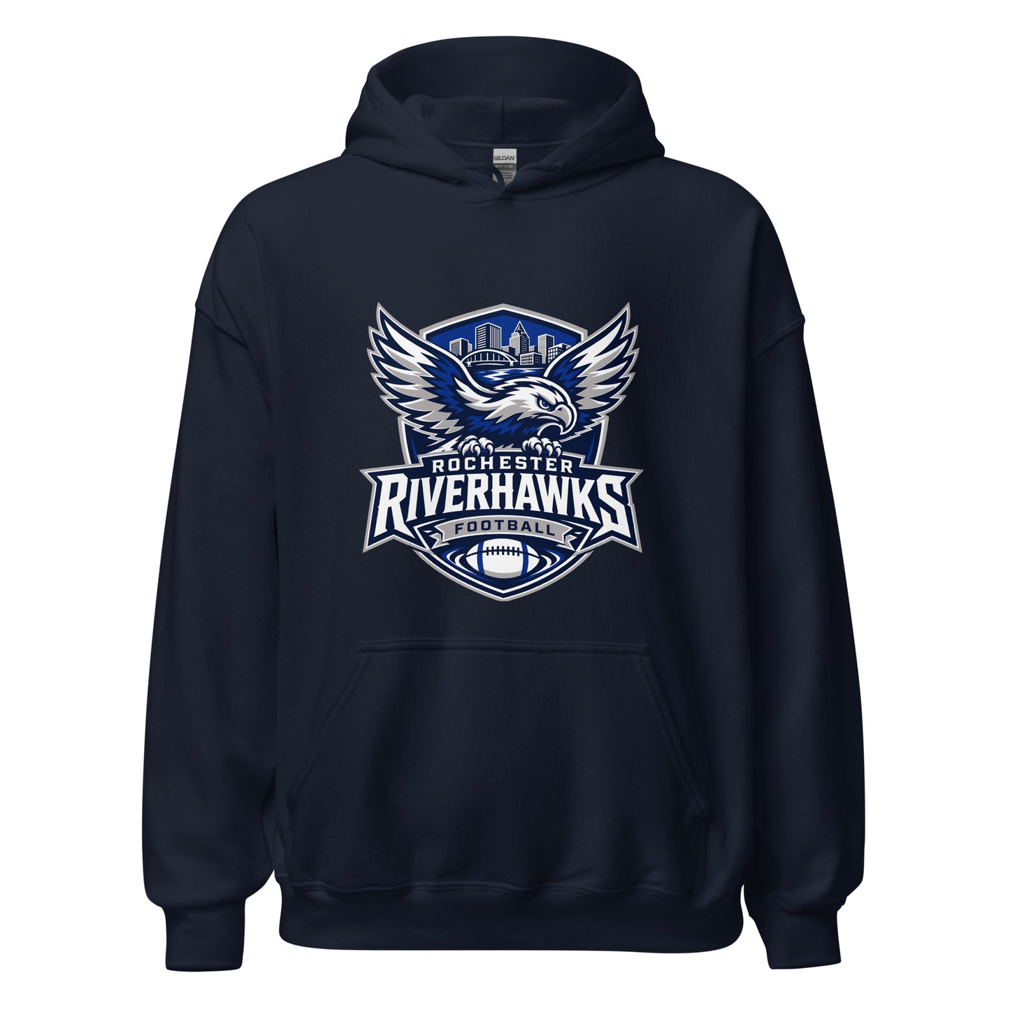 Classic | Hoodie | Rochester Riverhawks | Shield Logo