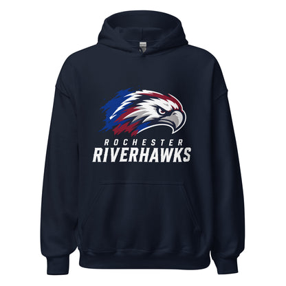 Classic | Hoodie | Rochester Riverhawks | Emblem Logo