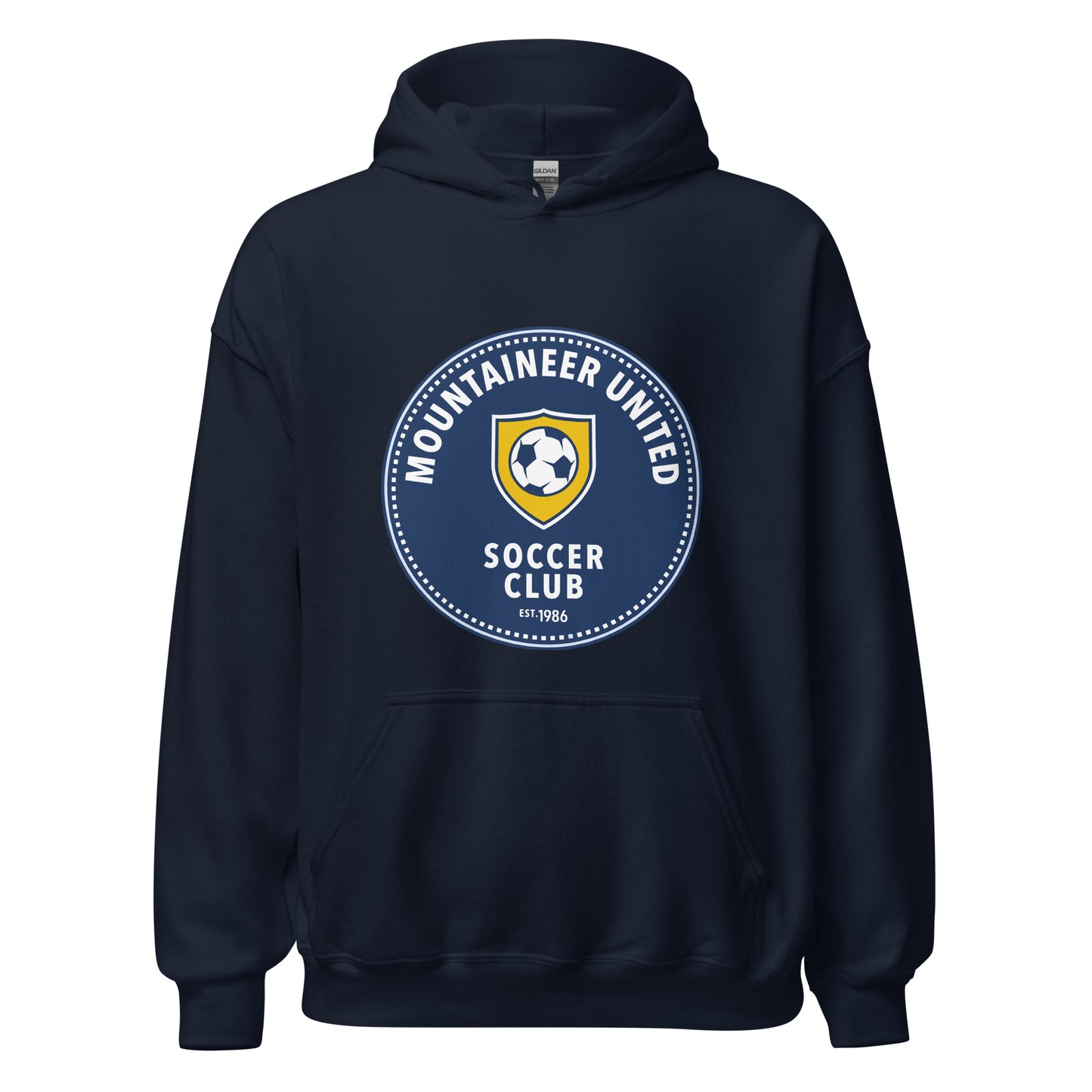 Classic | Hoodie | Mountaineer United Soccer Club | Badge Logo