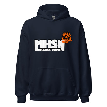 Classic | Hoodie | Orange Wave Marching Band | Crest Logo