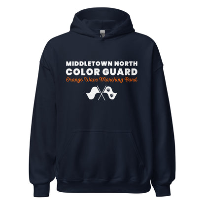 Classic | Hoodie | Orange Wave Marching Band | Modern Script Logo