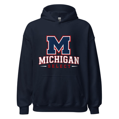 Classic | Hoodie | Michigan Select Baseball | Emblem Logo