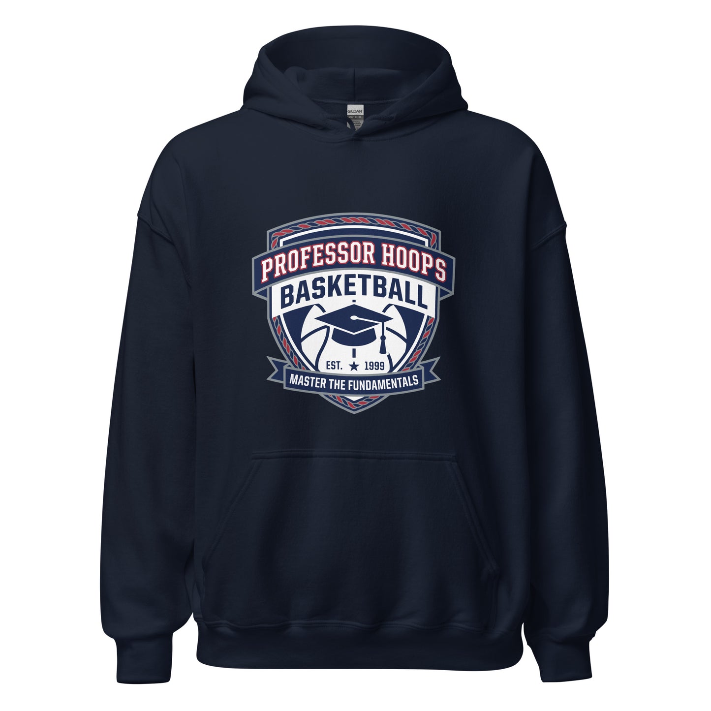Classic | Hoodie | Professor Hoops Basketball | Crest Logo