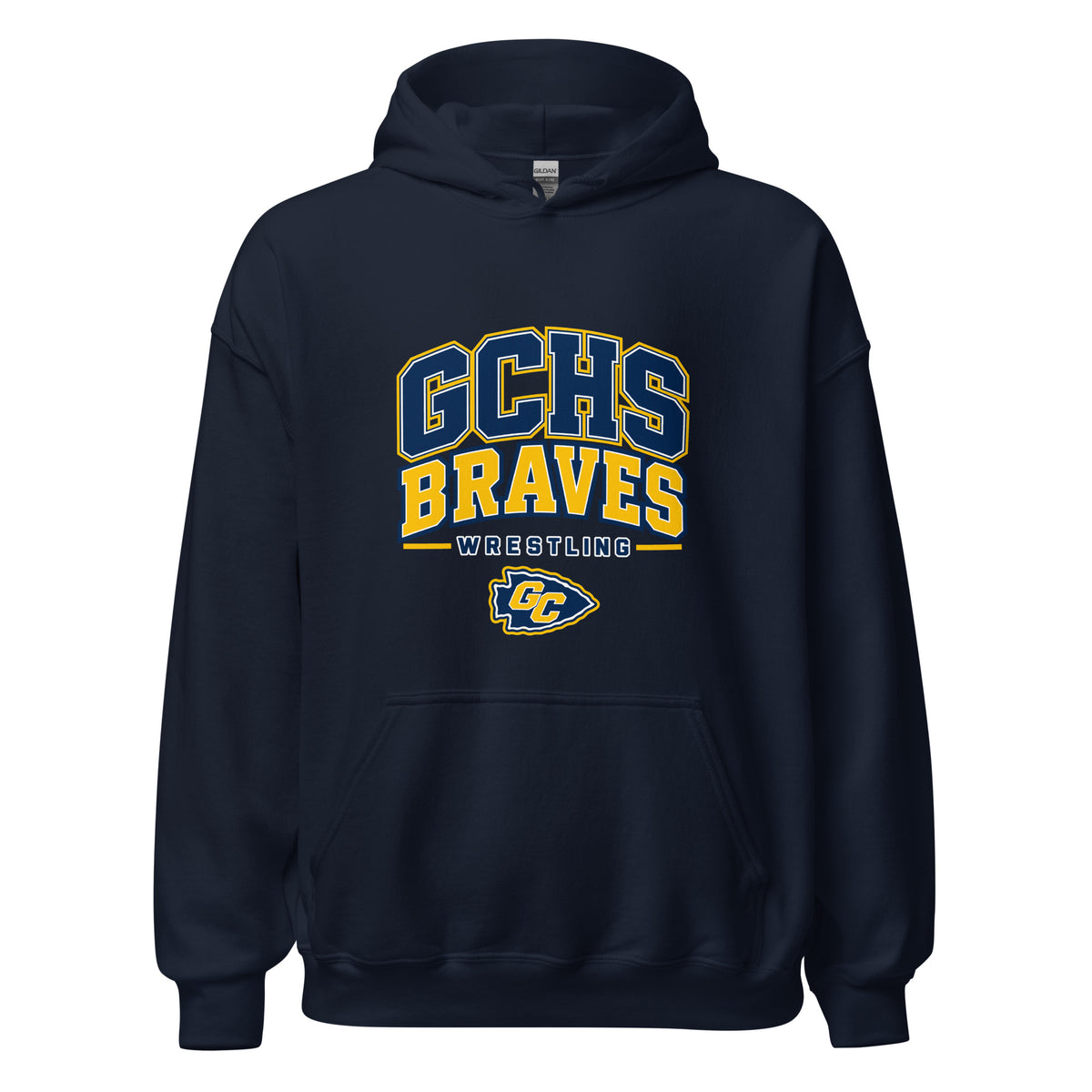 Classic | Hoodie | Grant County High School Wrestling | Vanguard Logo