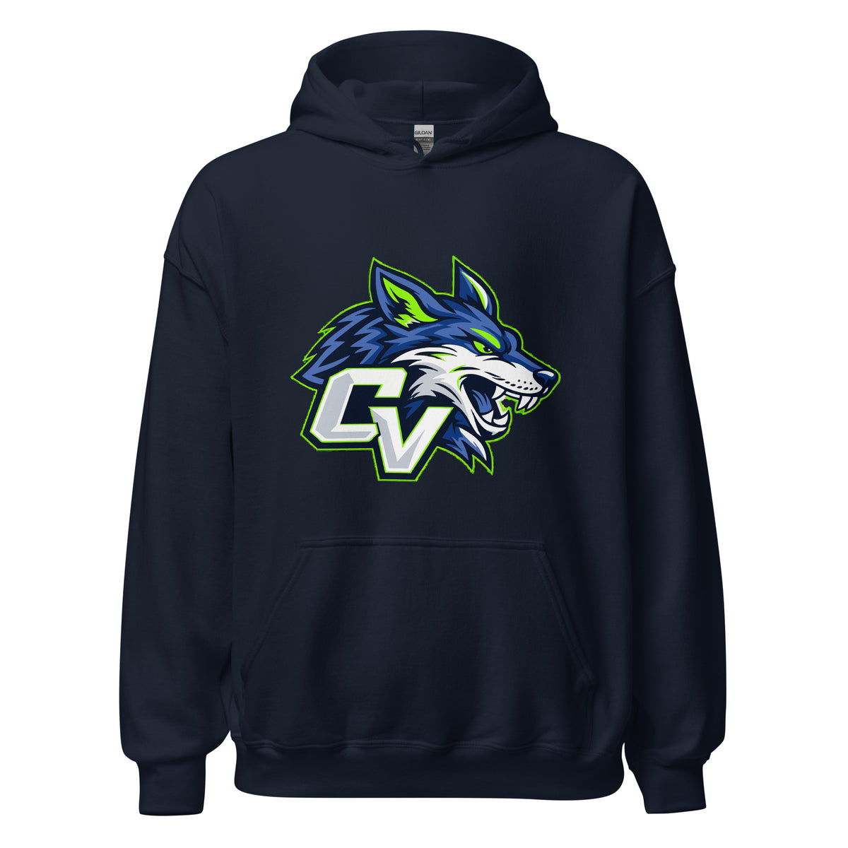 Classic | Hoodie | Cumberland Valley Coyotes Football | Crest Logo