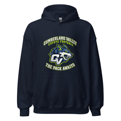 Classic | Hoodie | Cumberland Valley Coyotes Football | Emblem Logo