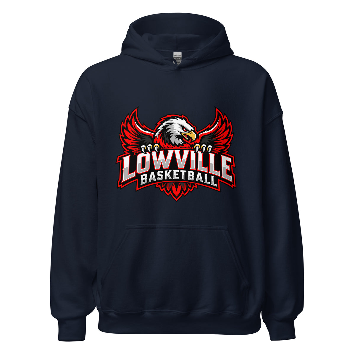 Classic | Hoodie | Lowville Girls Basketball | Emblem Logo