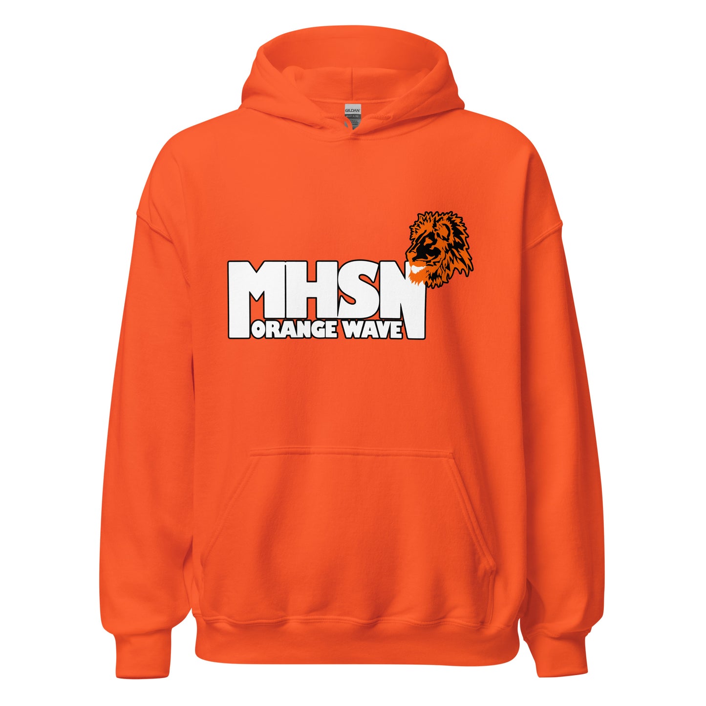 Classic | Hoodie | Orange Wave Marching Band | Crest Logo