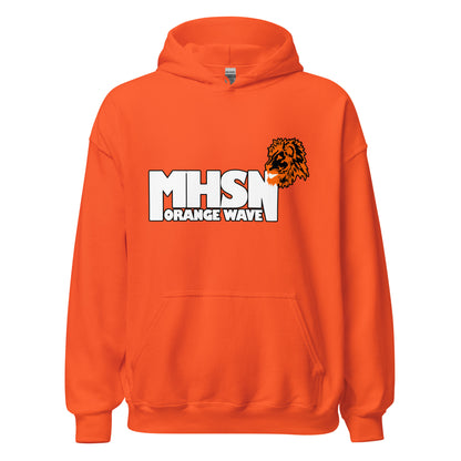 Classic | Hoodie | Orange Wave Marching Band | Crest Logo