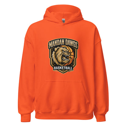 Classic | Hoodie | Mandan Dawgs Basketball | Shield Logo