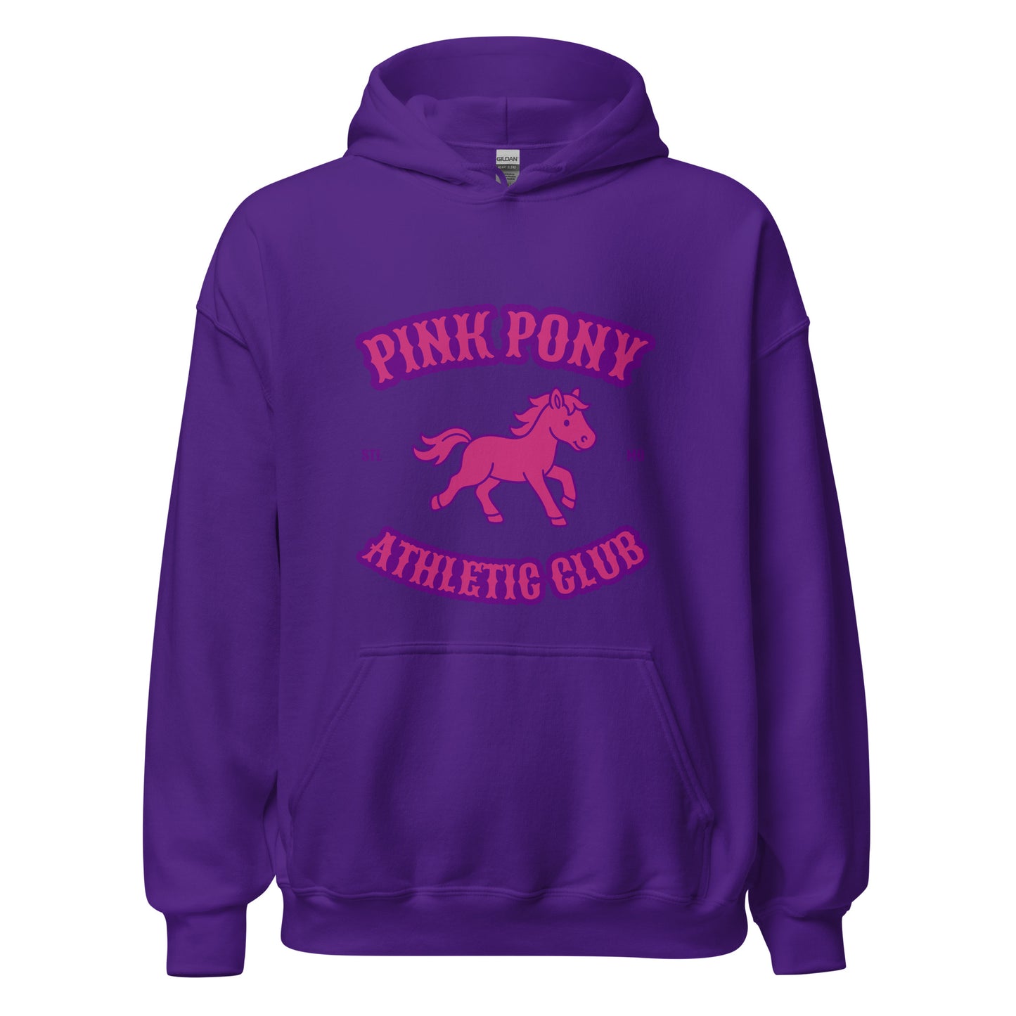Classic | Hoodie | Pink Pony Athletic Club | Crest Logo