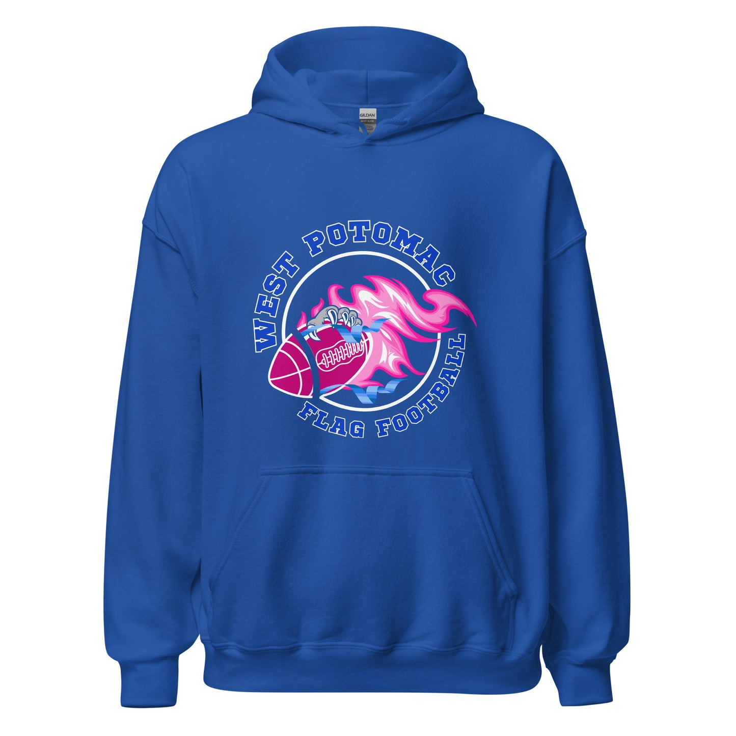 Classic | Hoodie | West Potomac Flag Football | Crest Logo