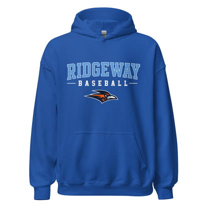 Classic | Hoodie | Ridgeway High School Baseball | Athletics Logo