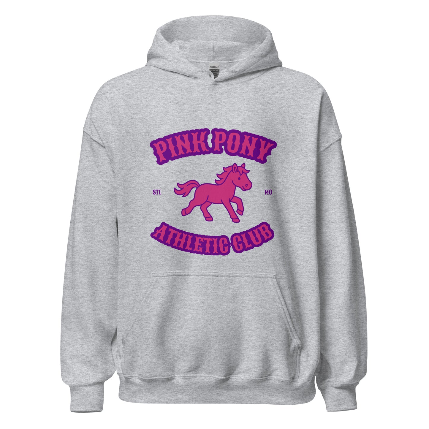 Classic | Hoodie | Pink Pony Athletic Club | Crest Logo