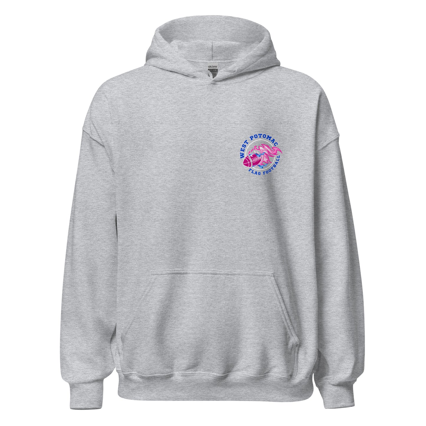 Classic | Hoodie | West Potomac Flag Football | Emblem Logo