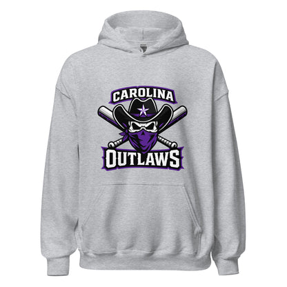Classic | Hoodie | Carolina Outlaws Baseball | Crest Logo