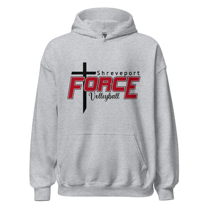 Classic | Hoodie | Shreveport Force Volleyball | Crest Logo