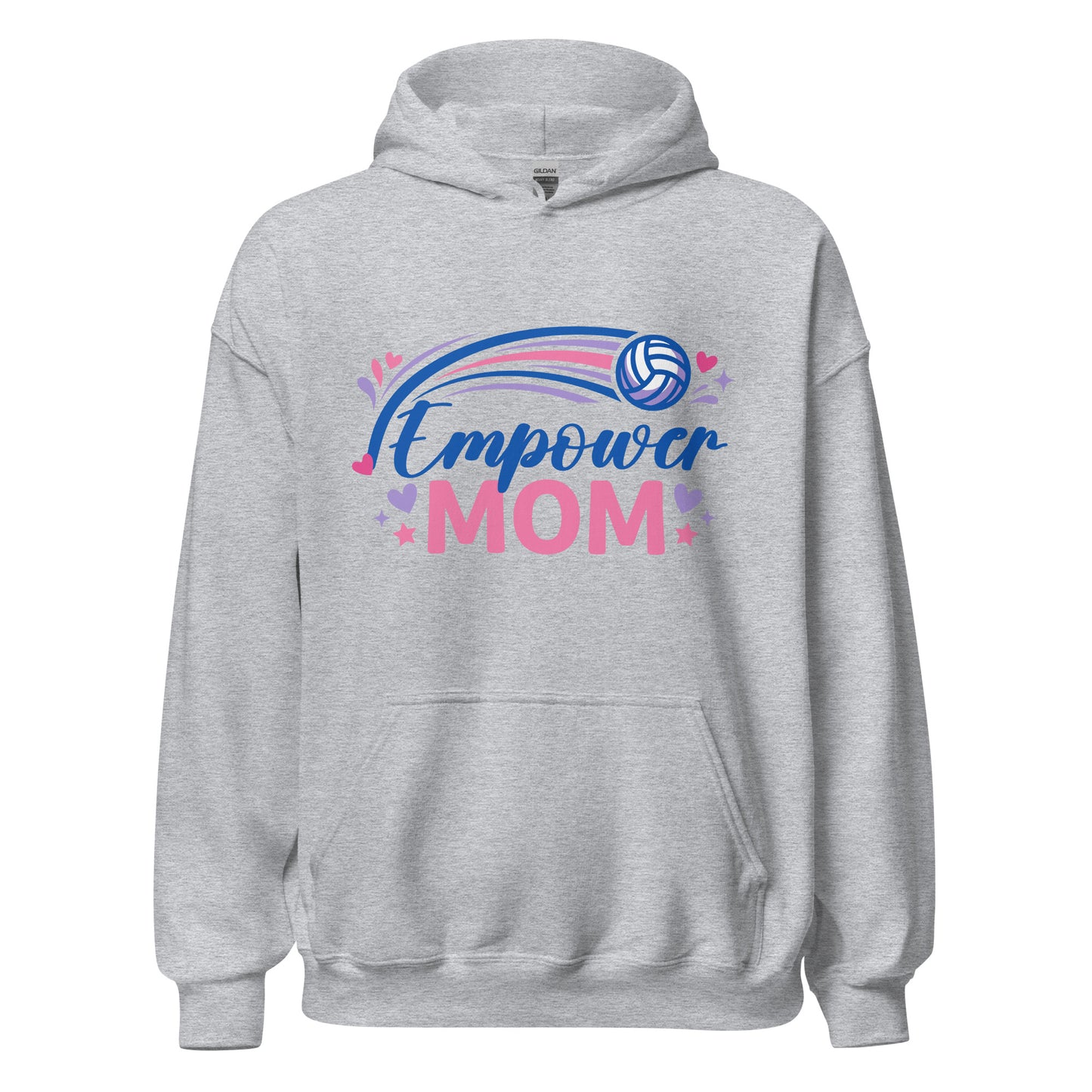 Classic | Hoodie | Empower Volleyball Club | Mom Crest Logo