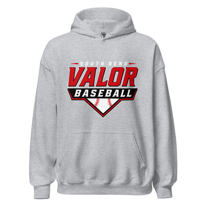 Classic | Hoodie | South Bend Valor Baseball | Vanguard Logo