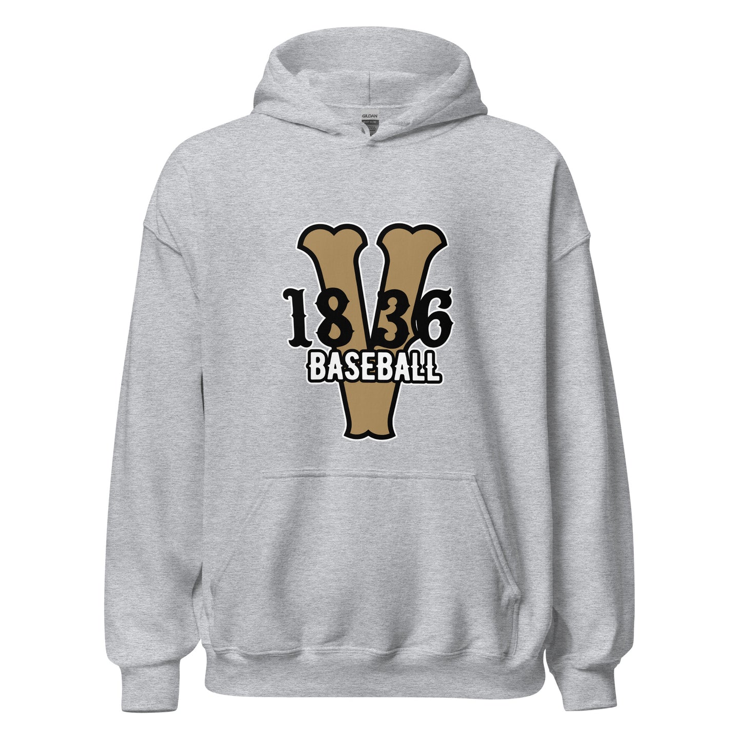 Classic | Hoodie | 1836 Volunteers Baseball | Crest Logo