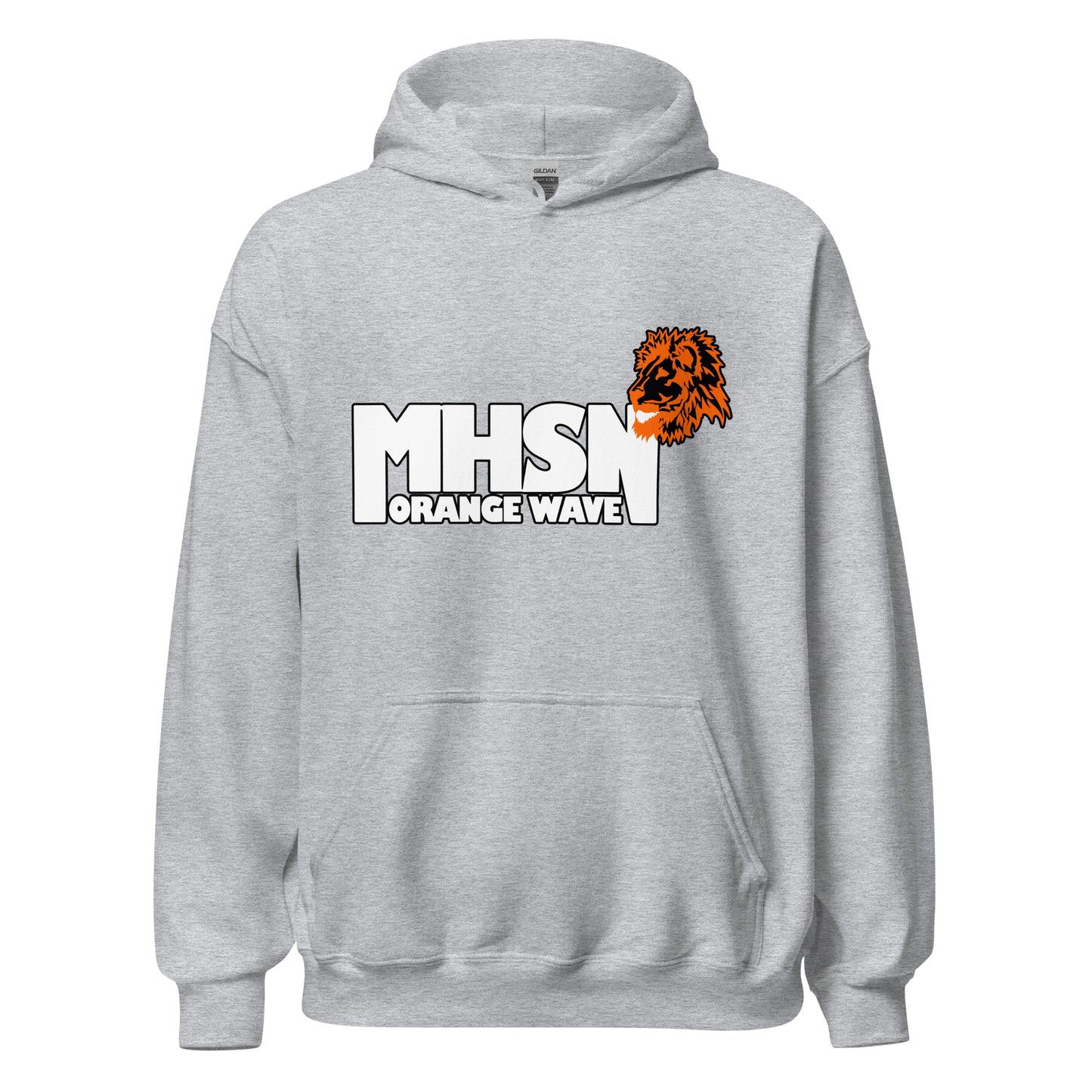 Classic | Hoodie | Orange Wave Marching Band | Crest Logo