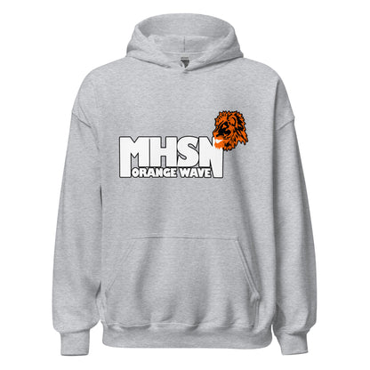 Classic | Hoodie | Orange Wave Marching Band | Crest Logo