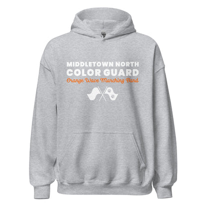 Classic | Hoodie | Orange Wave Marching Band | Modern Script Logo