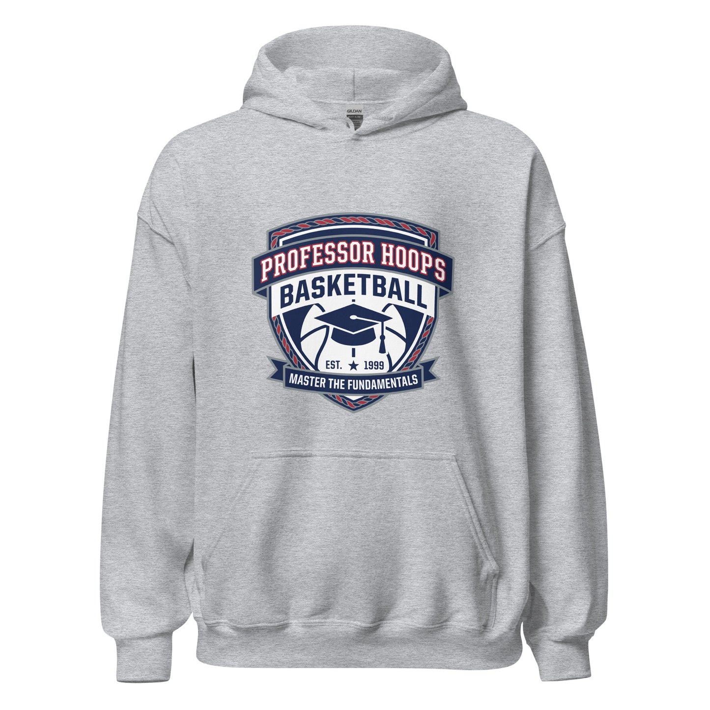 Classic | Hoodie | Professor Hoops Basketball | Crest Logo