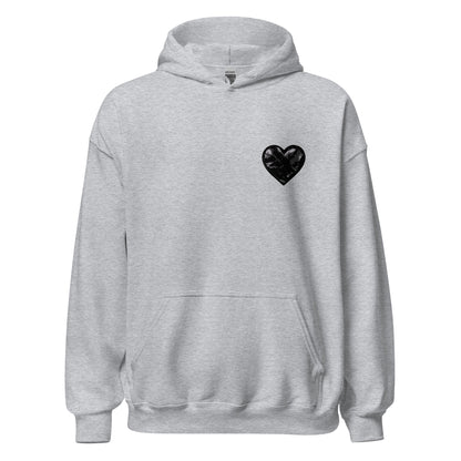 Classic | Hoodie | Obsidian Heartbeat | Heart Crest Logo