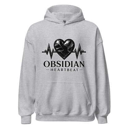 Classic | Hoodie | Obsidian Heartbeat | Pulse Athletics Logo