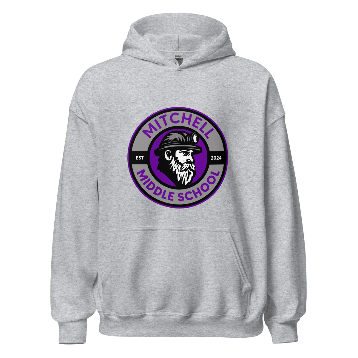 Classic | Hoodie | Mitchell Middle School Softball | Badge Logo