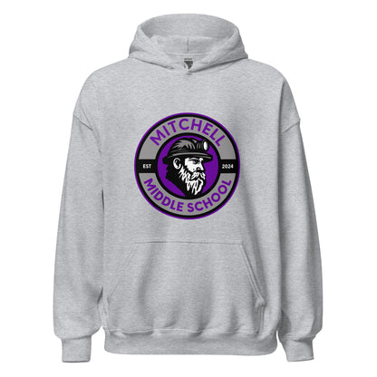Classic | Hoodie | Mitchell Middle School Softball | Badge Logo