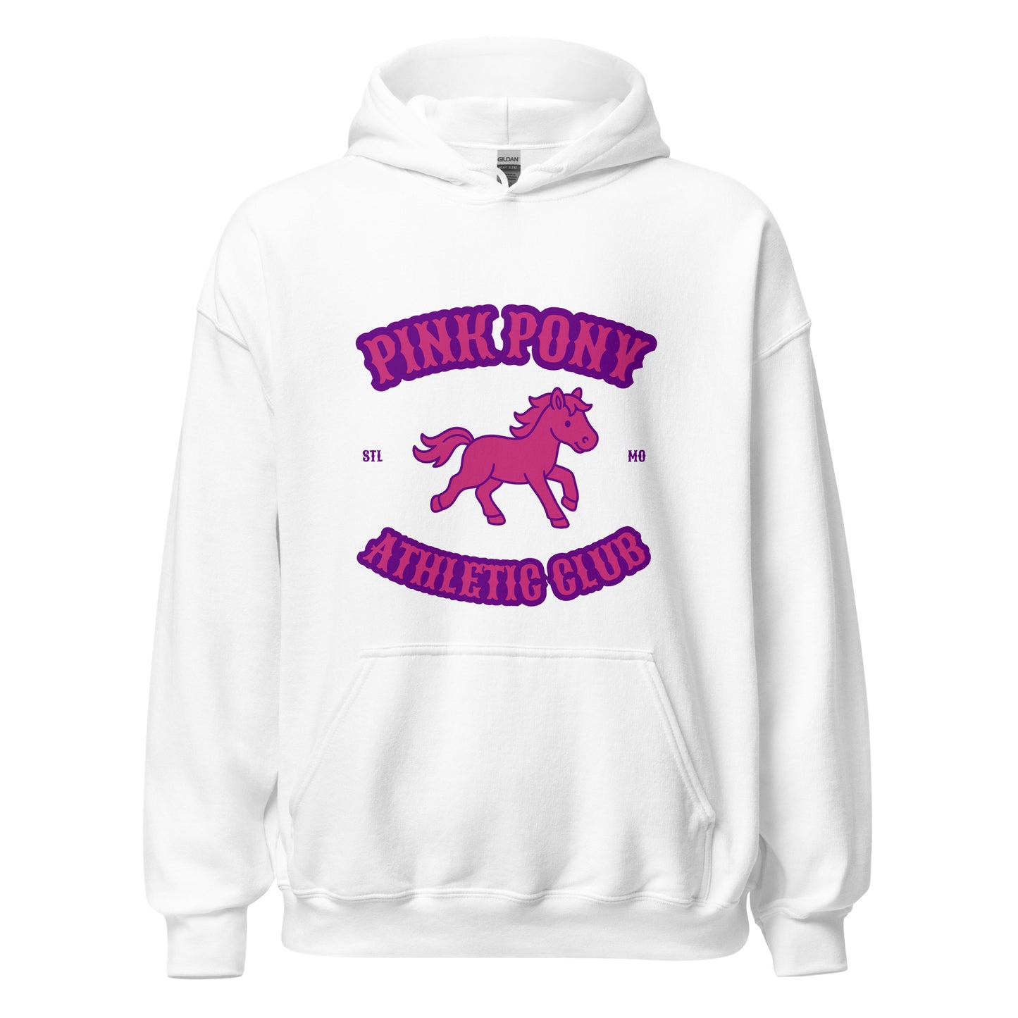 Classic | Hoodie | Pink Pony Athletic Club | Crest Logo